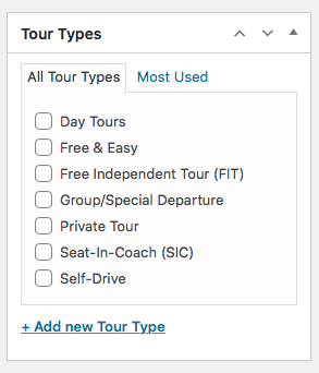 Tour Types